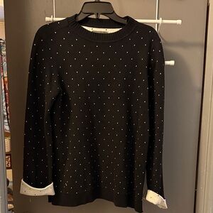 Michael Stars Black and White Knit Top